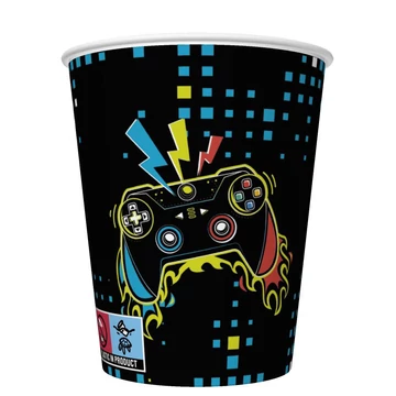 Gamer Play Pad papír pohár 8 db-os 250 ml