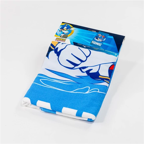 Sonic a sündisznó Fast Lane fürdőlepedő, strand törölköző 70x140cm (Fast Dry)