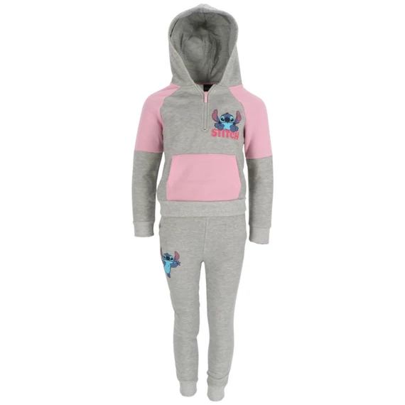 Disney Lilo és Stitch, A csillagkutya Grey Pink gyerek melegítő, jogging szett 2 - 8 év / 92 - 128 cm