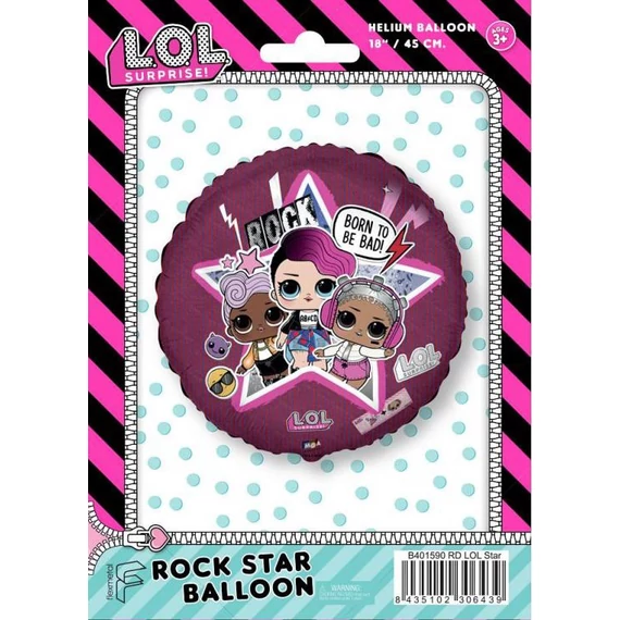 LOL Surprise Born to be Bad fólia lufi 45 cm